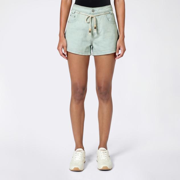 Juniors Celebrity Pink A-Line Mid Rise Drawstring Shorts
