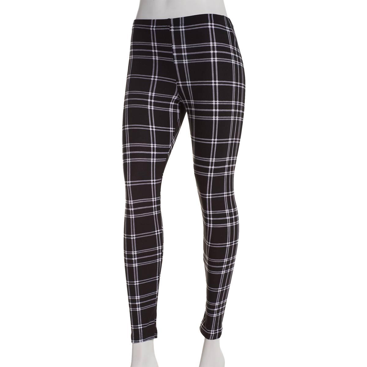 Juniors Jolie & Joy Brooklyn Plaid High Waist Leggings