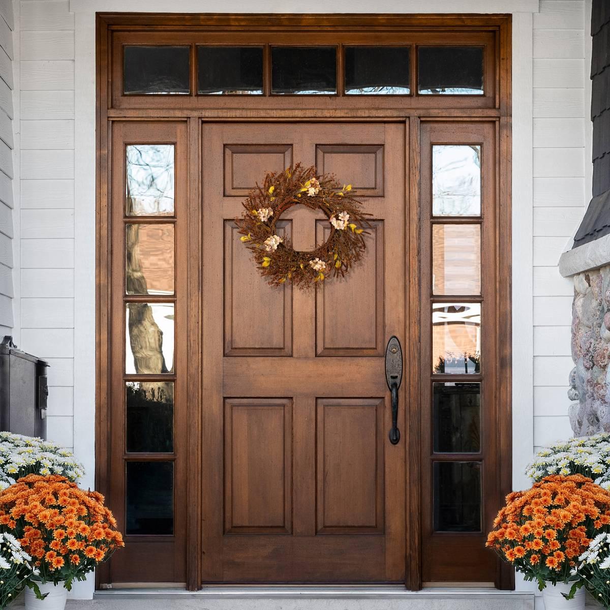 Northlight Seasonal 32in. Fall Grass Artificial Wreath