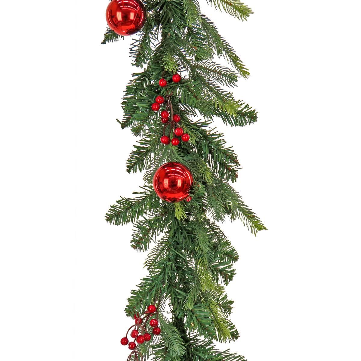 National Tree Feel Real® Scotch Creek Fir Garland w/ 50 LED Light