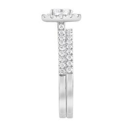 Nova Star® 14kt. White Gold 1ctw. Lab Grown Diamond Oval Ring