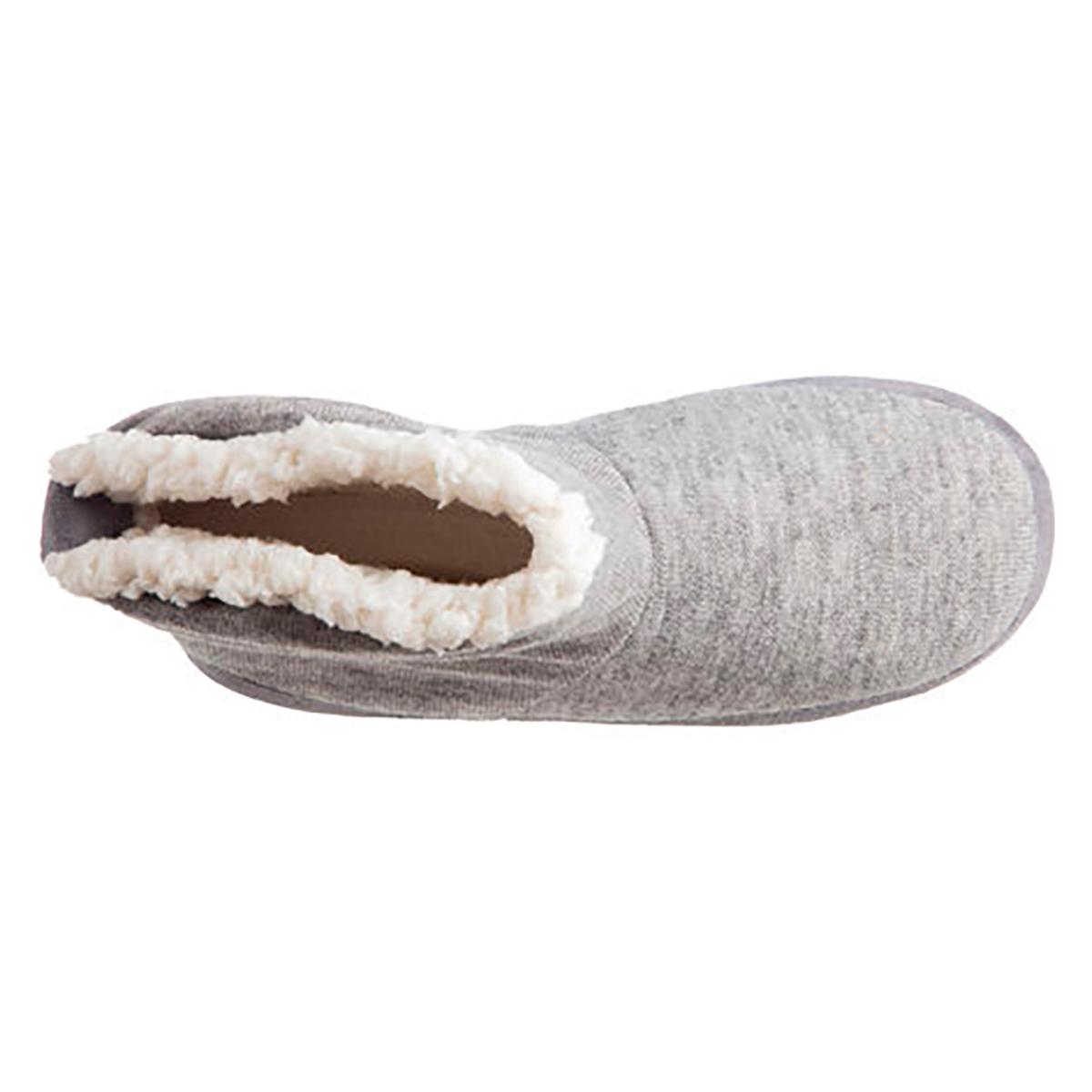 Womens Isotoner Marisol Heather Knit Bootie Slippers