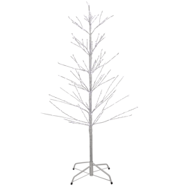 Northlight 4ft. LED Pure White Lights Birch Christmas Twig Tree