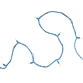 Northlight 60ft. Blue Wire Mini Christmas Commercial Light Set