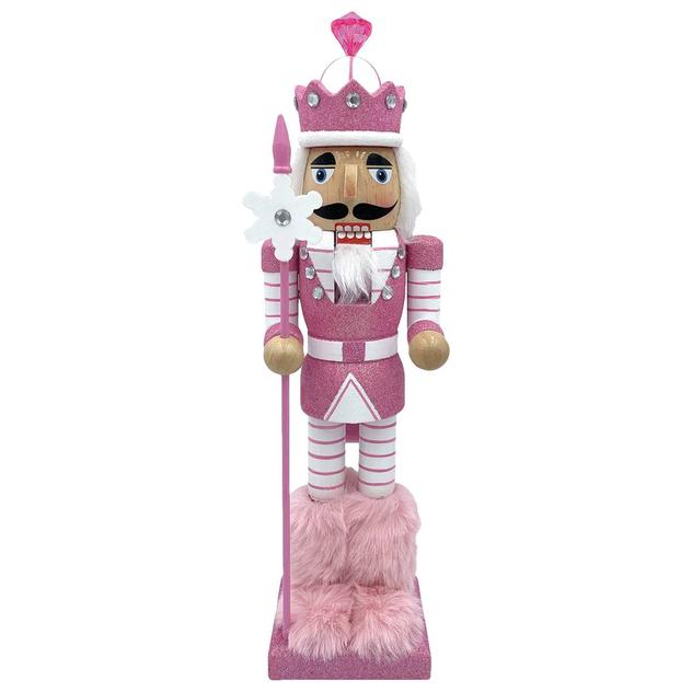 Santa's Workshop 14in. Pink Snowflake Nutcracker