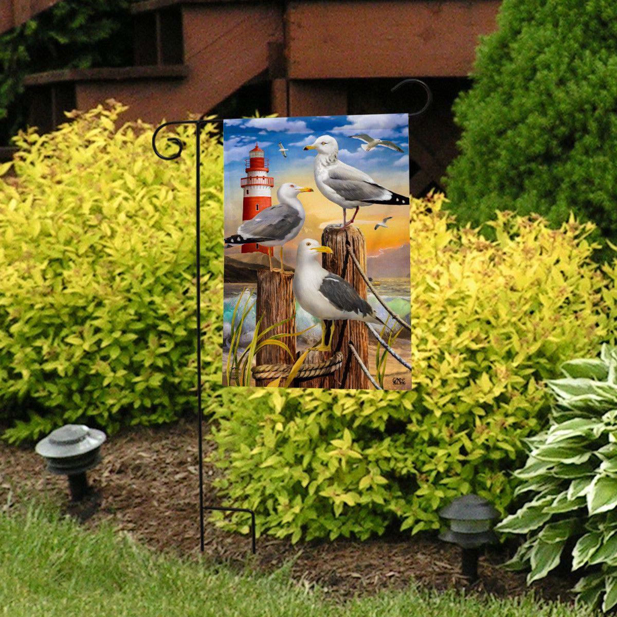 Briarwood Lane Seagulls Summer Garden Flag