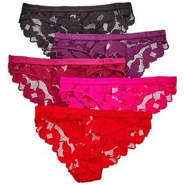 Womens Juicy Couture 5pk Lace Bikini Panties JC8203-5PKCM