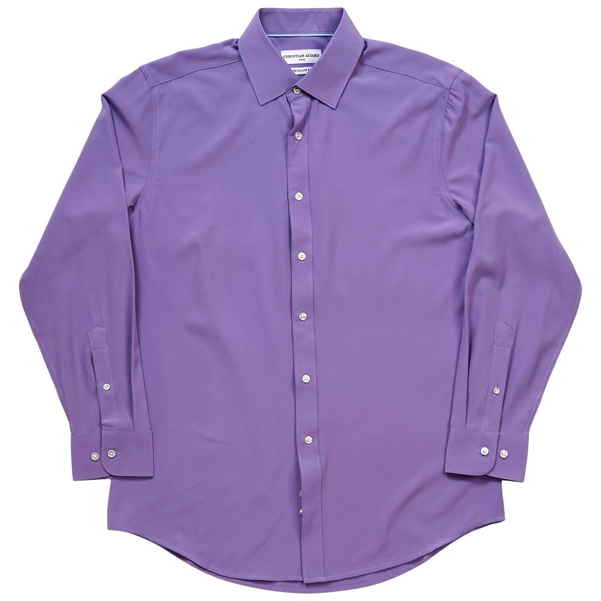 Mens Christian Aujard Regular Fit Dress Shirt - Paisley Purple