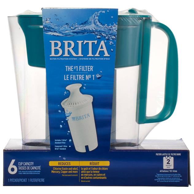 Brita Pitcher/Small 6 Cup + 1 Filter