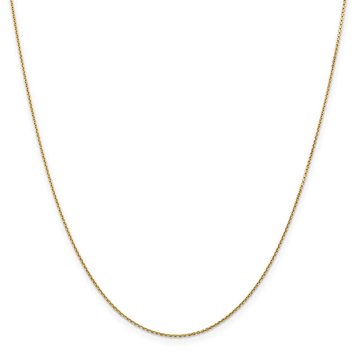 Gold Classics(tm) .90mm. 14k Diamond Cut Cable Chain Necklace