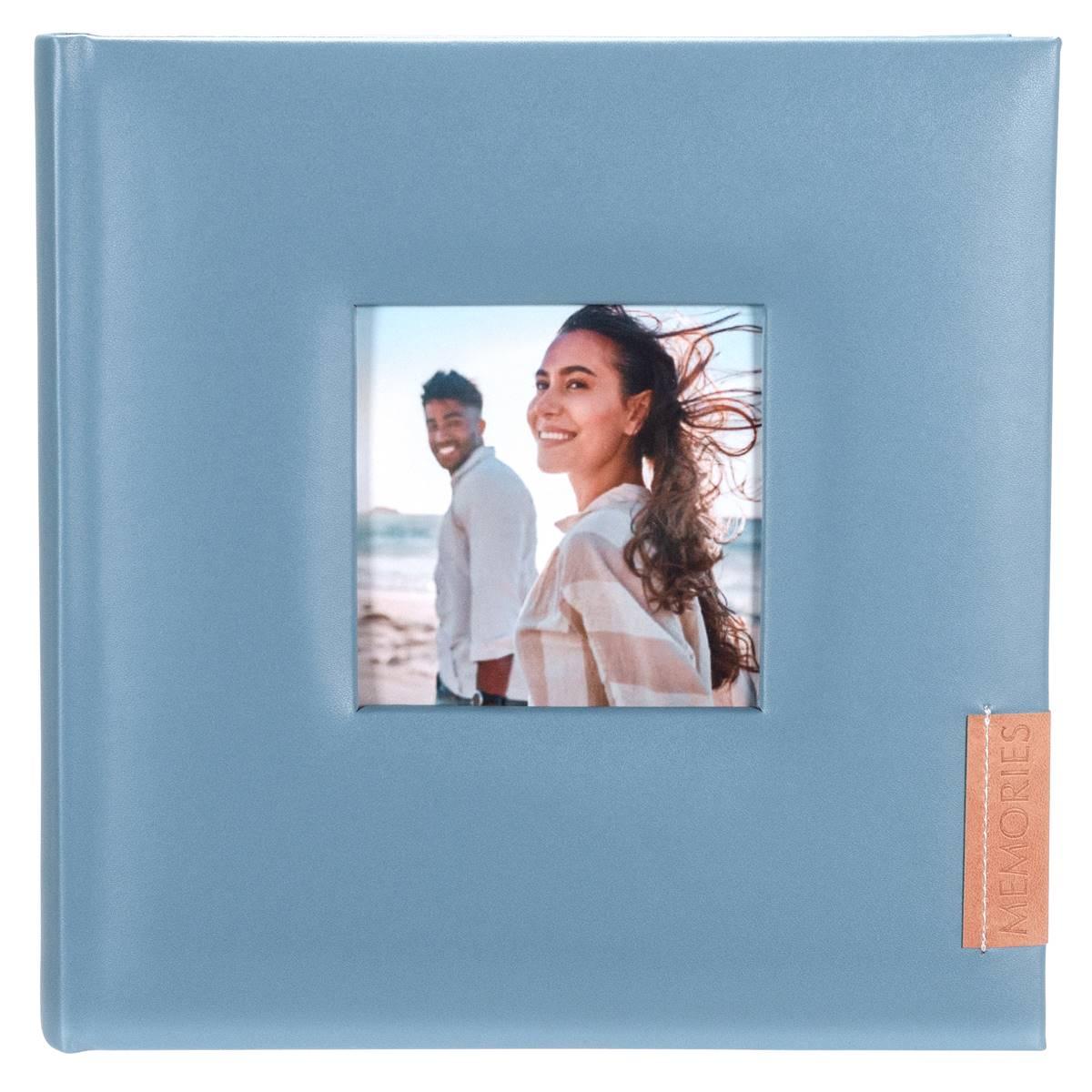 Malden 2-Up Blue Leatherette Memories Photo Album