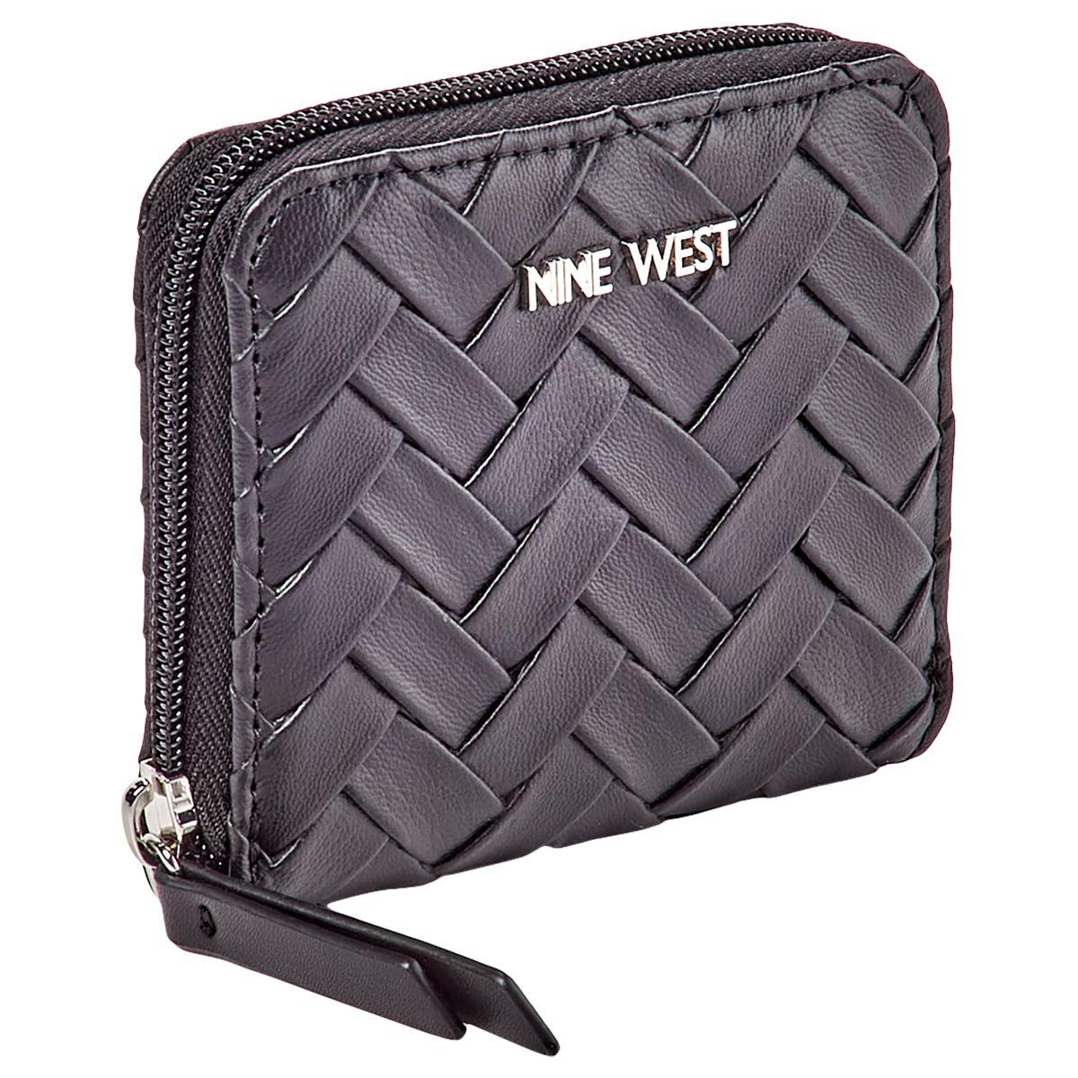 Womens Nine West Norah Woven Zip-Around Wallet