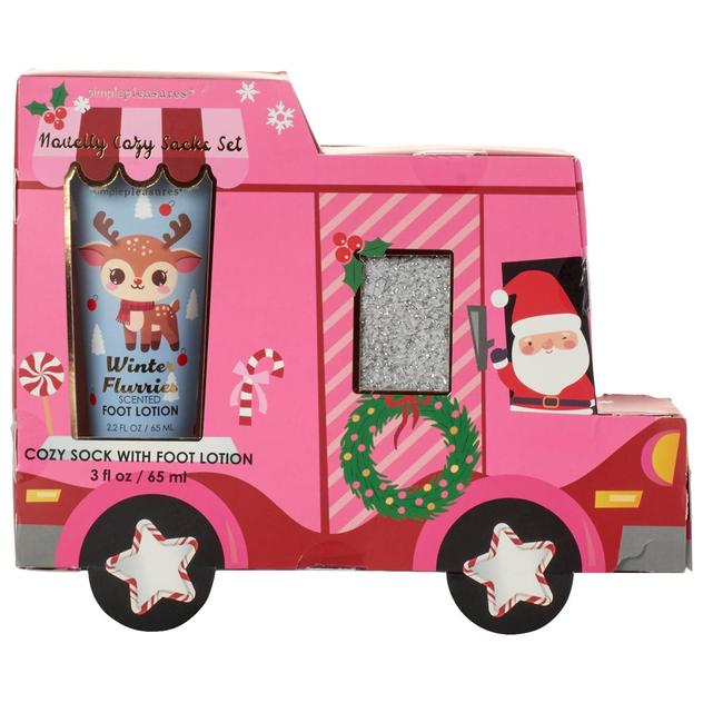 Simple Pleasures® Novelty Bus Cozy Sock and Lotion Set