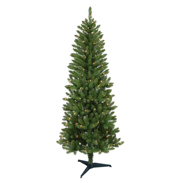 Puleo International Pre-Lit 5ft. Carson Pine Christmas Tree