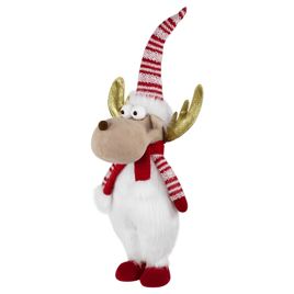 Northlight Standing Plush Moose Christmas Figure