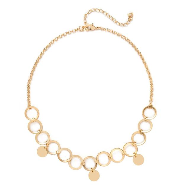 Wearable Art Gold-Tone 18in. Rolo Bib Necklace