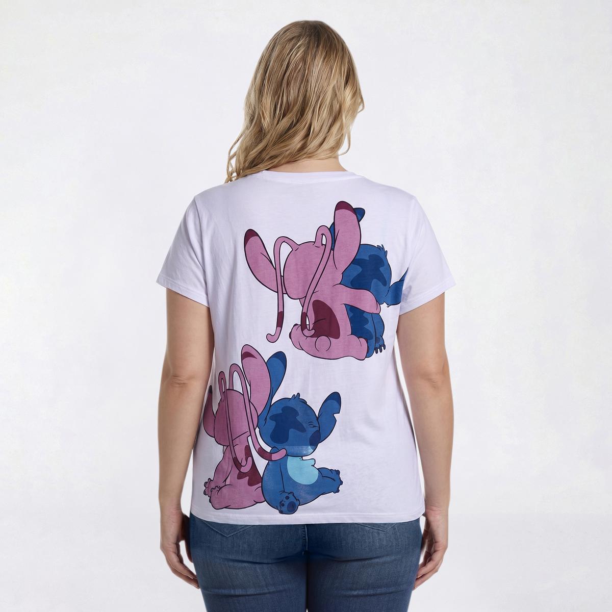 Juniors Plus Freeze Stitch & Angel Front & Back Tee