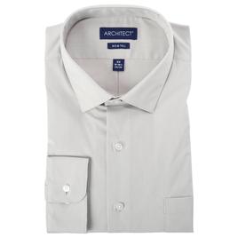 Mens Big & Tall Architect(R) Performance Dress Shirt - Grey Dawn