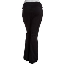 Juniors Plus Jolie & Joy Fold Over Waist Band Flare Yoga Pant