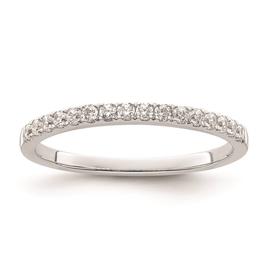 Pure Fire 14kt. White Gold Lab Grown Diamond Polish Wedding Band