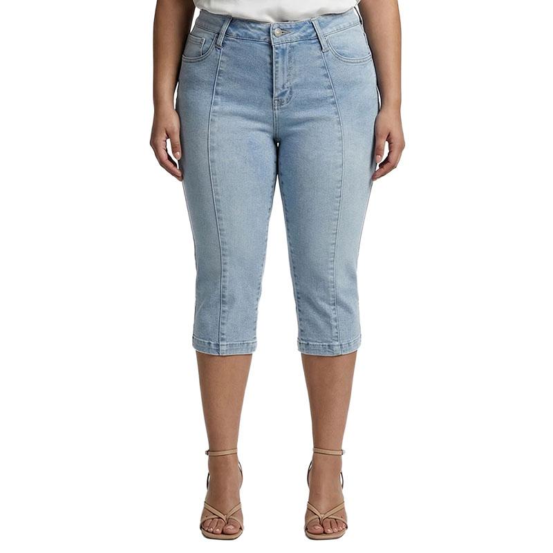 Juniors Plus YMI Mid Rise Fashion Capri Jeans