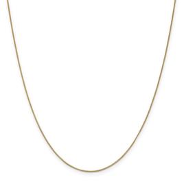 Unisex Gold Classics(tm) .7mm. 14k Gold Box Chain 14in. Necklace