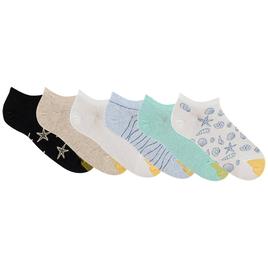 Womens Gold Toe 6Pk Low Tide Liner Socks