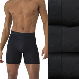 Mens Hanes Ultimate® Comfort 3pk. Boxer Briefs - Sport Black