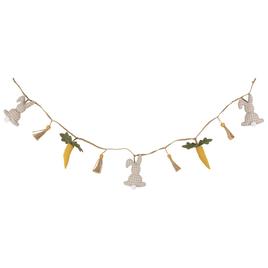 Northlight Seasonal Plush Rabbit and Carrot Twine Easter Garland