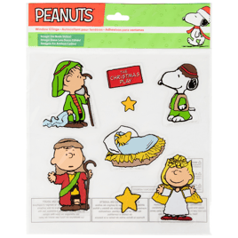 Northlight 8pc. Peanuts Christmas Nativity Window Cling Décor
