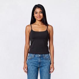 Juniors No Comment Spaghetti Strap Tank Top w/ Mold Cup