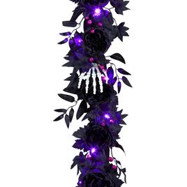 National Tree 6ft. Artificial Bad to the Bone Halloween Garland