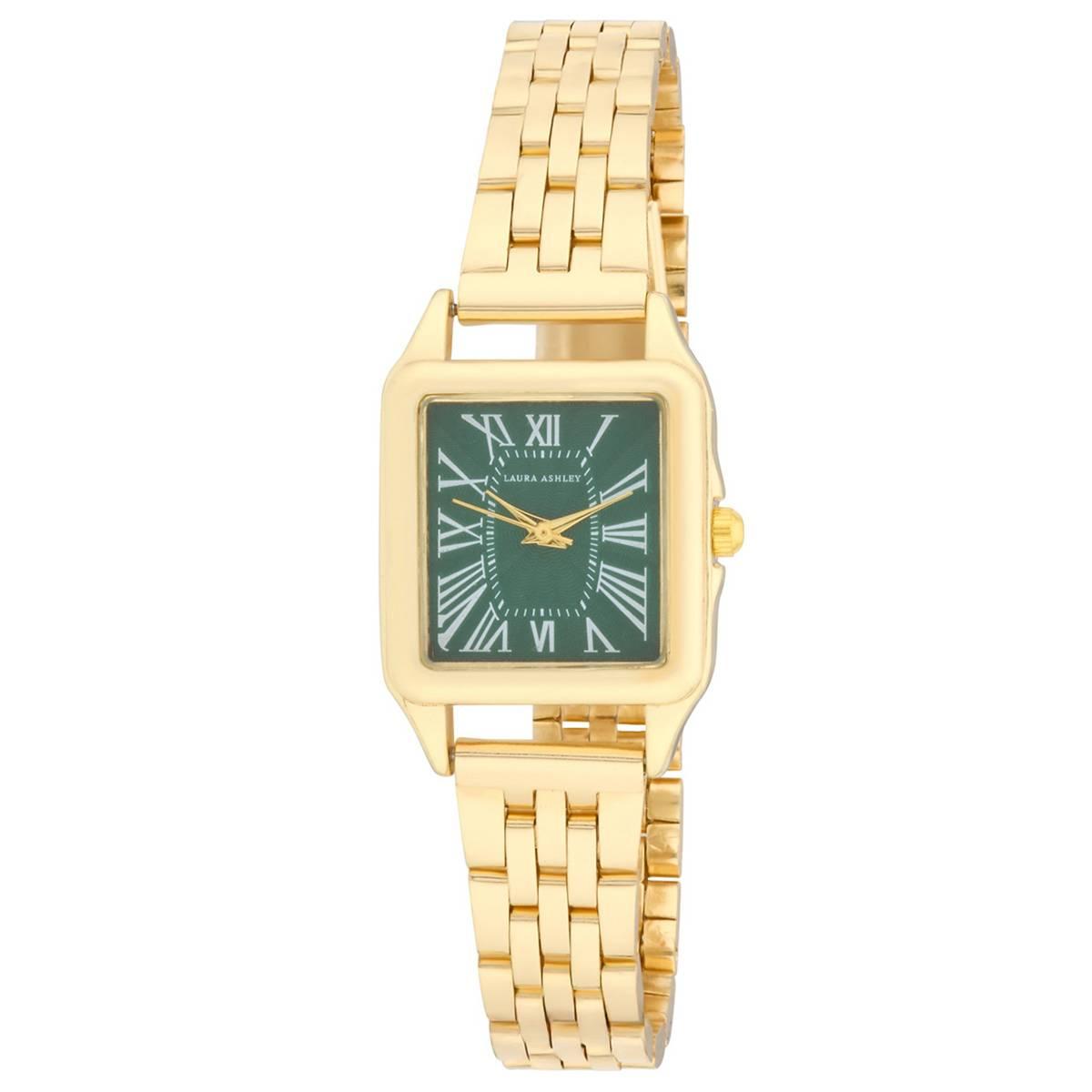 Womens Laura Ashley(R)  Square Heritage Watch - LA2132YG