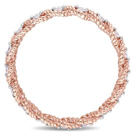 Diamond Classics™ 10kt. Rose Gold 1/6ct. Diamond Twist Ring
