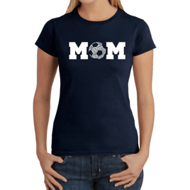 Womens LA Pop Art Soccer Mom - Word Art T-Shirt