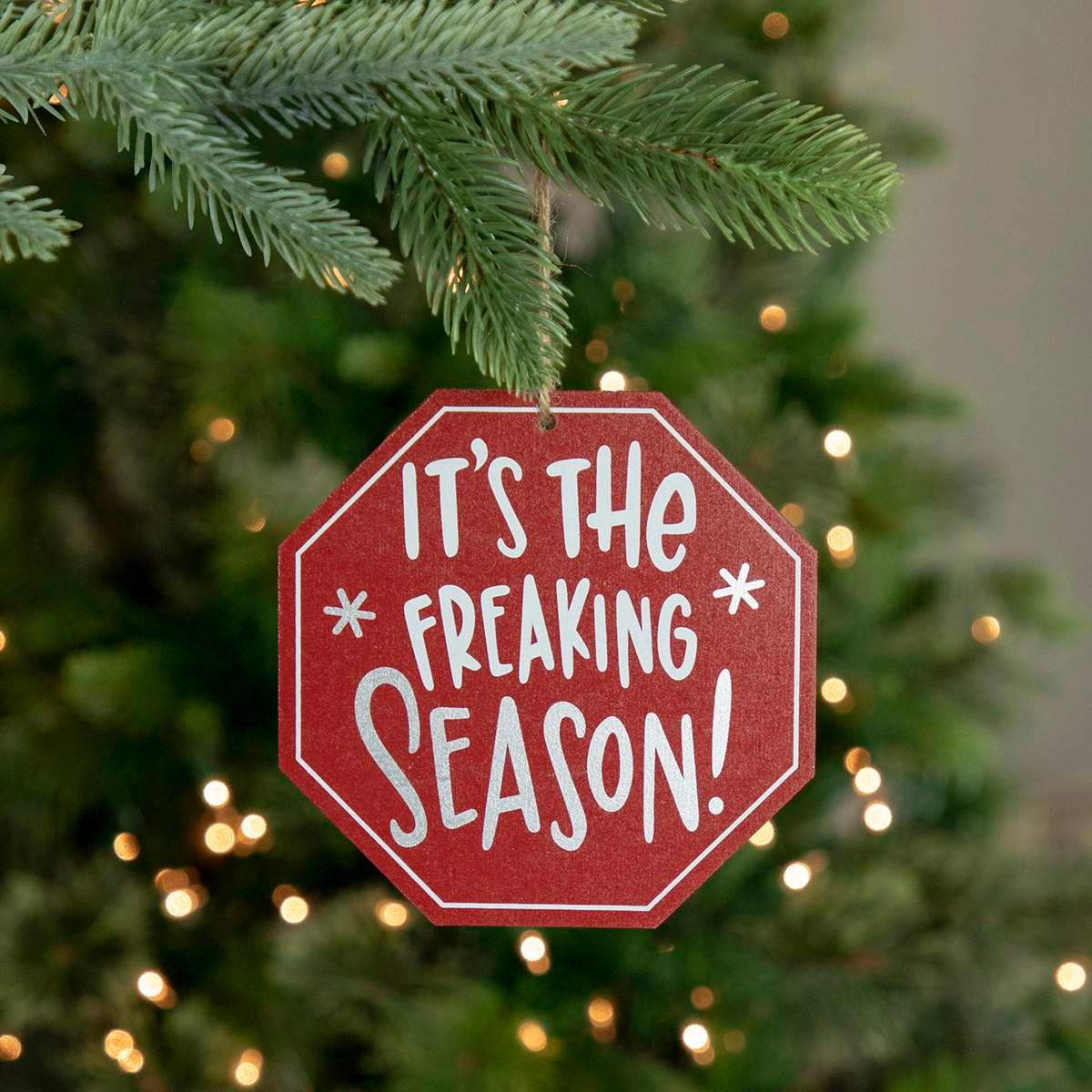 Northlight Seasonal 5in. Octagonal Wooden Sign Christmas Ornament