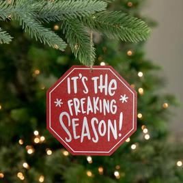 Northlight Seasonal 5in. Octagonal Wooden Sign Christmas Ornament
