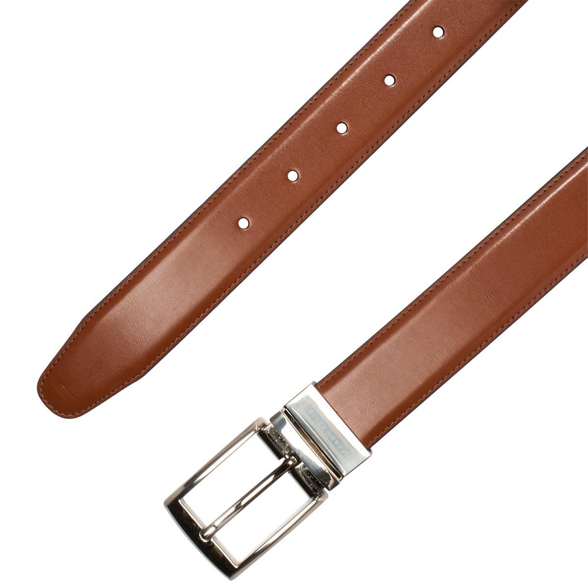 Mens Perry Ellis 32mm Reversible Amigo Leather Dress Belt