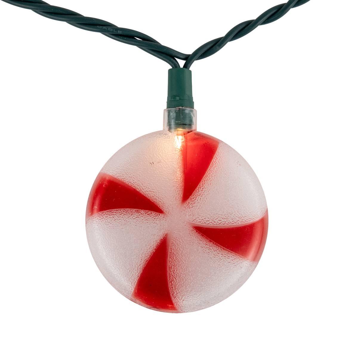 Northlight Seasonal 10ct. Peppermint Candies Christmas Lights