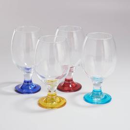 Home Essentials Tri Color 18.5oz. Ice Tea Glasses - Set of 4