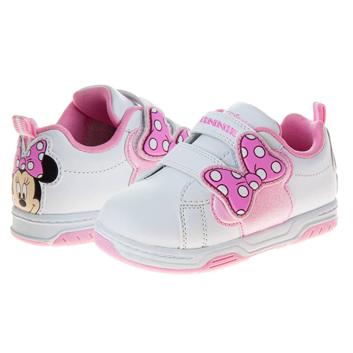 Little Girls Disney Minnie Mouse Pink Fashion Sneakers