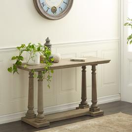 9th & Pike® Rectangular Textured Wood Console Table