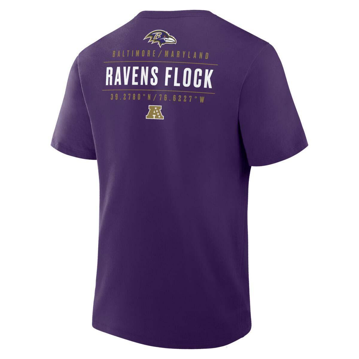 Mens NFL Fanatics Baltimore Ravens Passing Pocket Tee