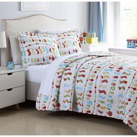 Spirit Linen Home™ Holiday Colorful Christmas Quilt Set