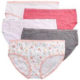 Womens Laura Ashley(R) 5pk. Cotton Bikini Panties LS9540-5PKJX