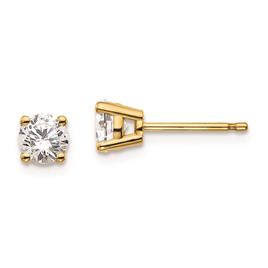 Pure Fire 14kt. Gold 4-Prong 2/3ctw. Diamond Stud Earrings
