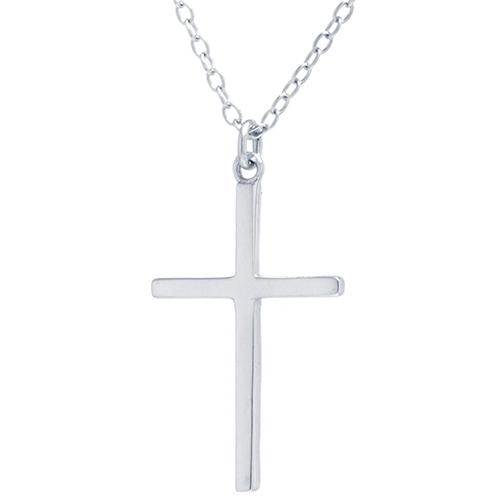 Sterling Silver Cross Pendant Necklace
