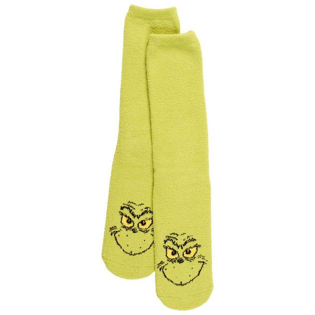 Adult Unisex Holiday Traditions Grinch Gripper Slipper Socks