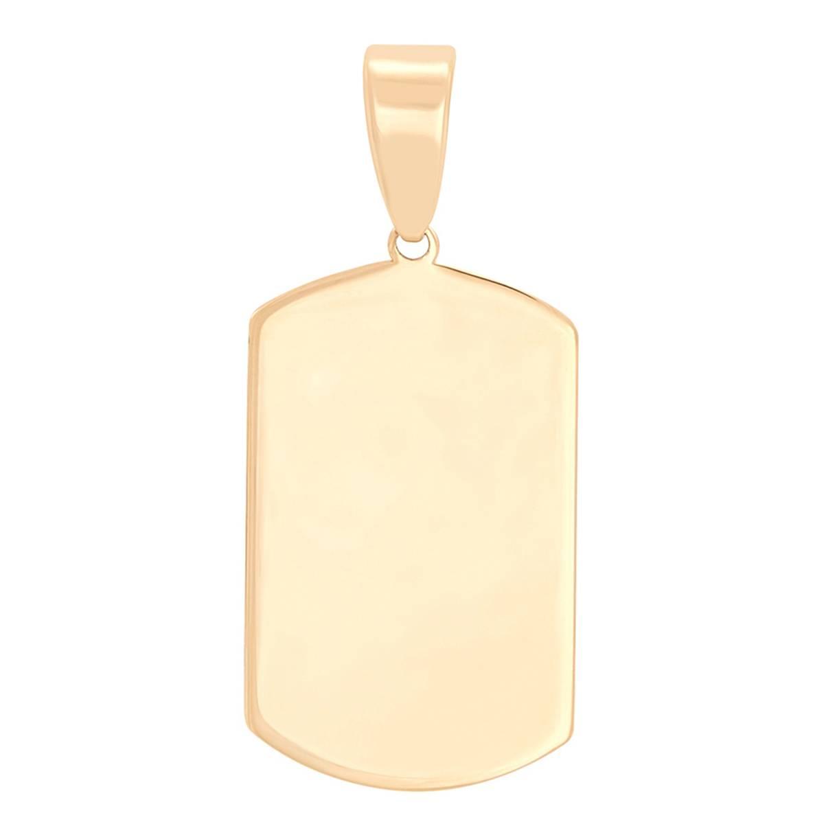 Gold Classics(tm) 10kt. Yellow Gold Polished Dog Tag Pendant