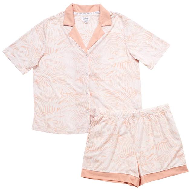 Womens Jones New York Short Sleeve Palm Shorty Pajama Set